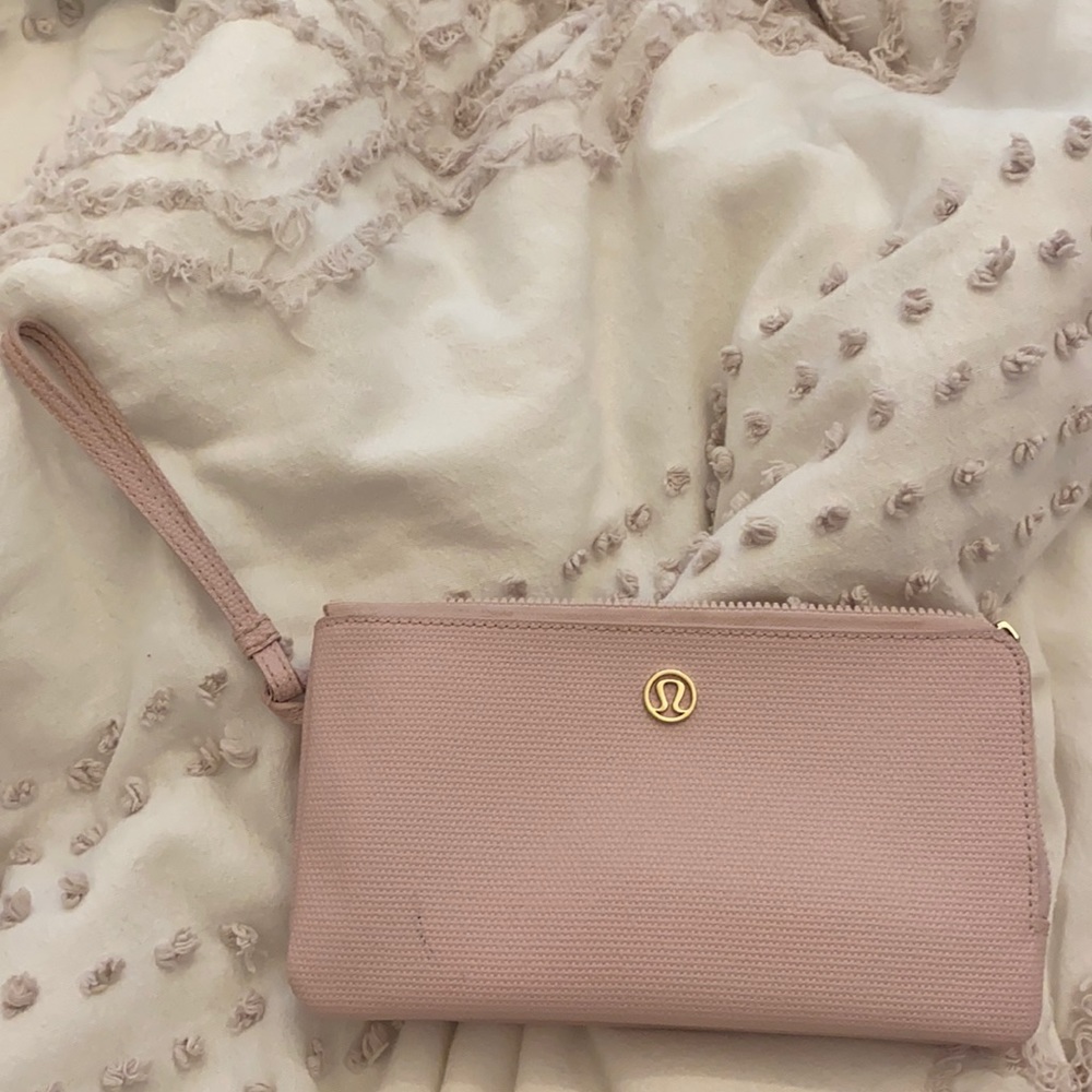 Lululemon wristlet, lightly worn slight mark